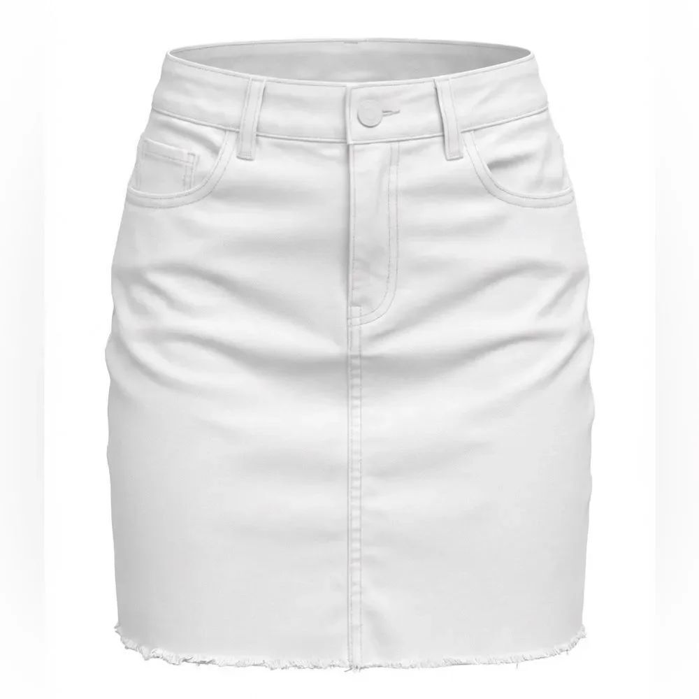 VINEYARD VINES WOMENS DENIM SKIRT WHITE SIZE 8